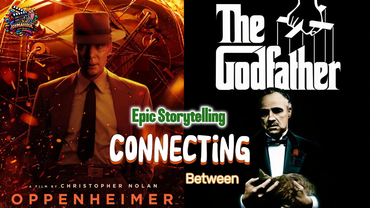 The legacy of power: Michael Corleone’s mafia empire and Oppenheimer’s atomic bomb in The Godfather and Oppenheimer.