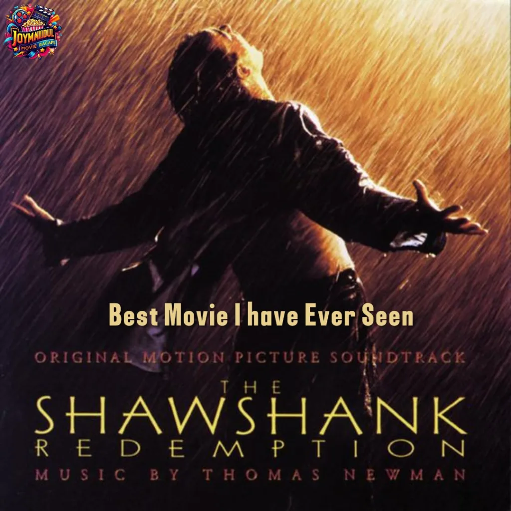 The Shawshank Redemption movie poster featuring Andy Dufresne and Red, highlighting themes of friendship and hope within Shawshank prison walls.